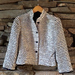 GIORGIO ARMANI | Vintage Sequin & Stripe Jacket  Size 40 (US 4)